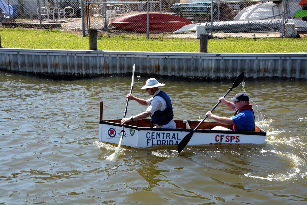 Cardboard boat race